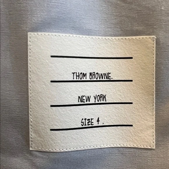 Thom Browne Oxford Classic Fit 4-Bar Stripe Blue Long Sleeve Shirt Size 4 US XL - Picture 8 of 9